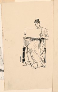 Studio di una giovane donna