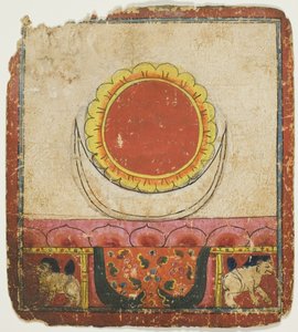 Sole, Luna e Loto sul Trono del Leone, da un set di carte iniziatiche (Tsakali)