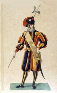 Guardia svizzera della Città del Vaticano in piccola uniforme da Unknown artist