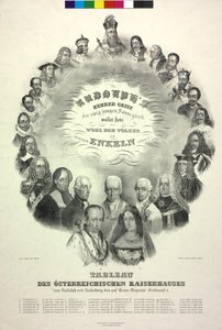 Tableau della famiglia imperiale austriaca di Rodolfo d