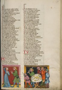 Tamar che si lamenta con Absalom; Absalom che ordina la morte di Amnon da Unknown artist