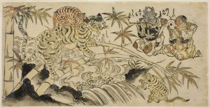 Il cucciolo di tigre cattivo da Unknown artist