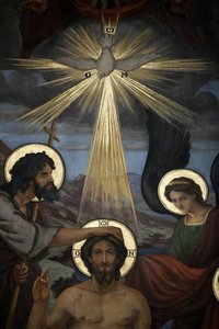 Il battesimo di Cristo (dettaglio)