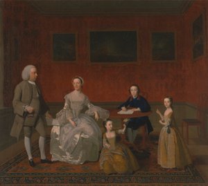 La famiglia Buckley-Boar da Unknown artist