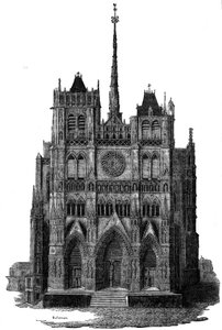 La Cattedrale di Amiens nel XIX secolo da Unknown artist
