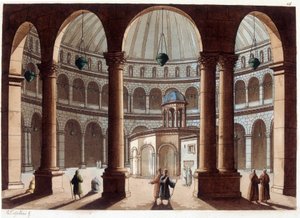 La Chiesa del Santo Sepolcro, Palestina. In "Il costume antico e moderno" da Unknown artist