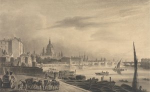 La città di Londra dalla Somerset House da Unknown artist