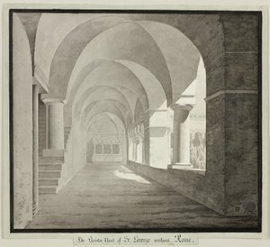 The Cloister of San Lorenzo Fuori le Mura, Rome da Unknown artist