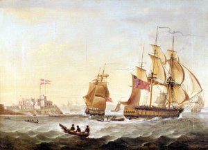 La base danese di Cristianborg costruita nel 1659 lungo la costa della Guinea, centro del traffico negriero