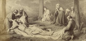 [La deposizione dalla croce di Paul Delaroche]. da Unknown artist