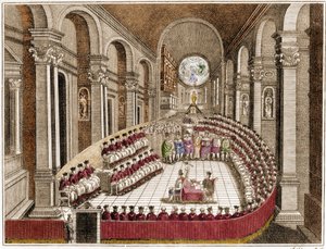 Il Concilio Ecumenico di Trento. Il Concilio di Trento è il 19° Concilio Ecumenico riconosciuto dalla Chiesa Cattolica Romana. Fu convocato da Papa Paolo III nel 1542, in risposta alle richieste fatte da Martin Lutero nel quadro della Riforma Protestante da Unknown artist
