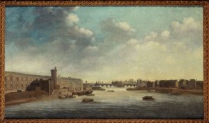 La Grande Galerie du Louvre, con la Porte Neuve, Pont-Neuf, Cité, Tour de Nesle e Quai Malaquais, circa 1640, tra il 1635 e il 1645