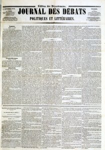 Il Journal des Débats del 05/09/1845
