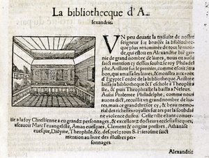 La Biblioteca di Alessandria - in "Cosmografia Universale"
