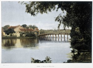 Il piccolo lago di Hanoi - in "Intorno al mondo", fine XIX secolo da Unknown artist