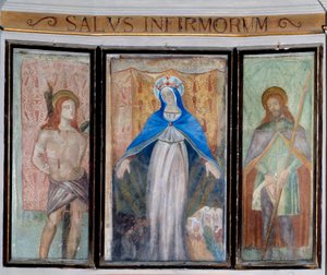 La Madonna, San Sebastiano e San Rocco da Unknown artist