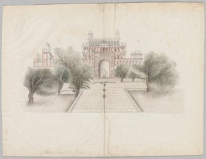 Il mausoleo di Akbar a Secundrabad da Unknown artist