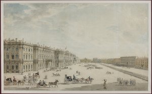 La Piazza del Palazzo a San Pietroburgo da Unknown artist