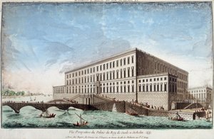 Il Palazzo del Re di Svezia a Stoccolma - incisione