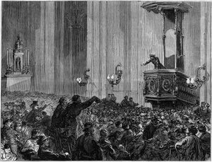 La Comune di Parigi nel 1871. Club della Chiesa di Sant