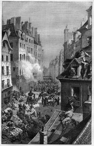 La Rivoluzione del 1830. Combattimento nel sobborgo Saint-Antoine.