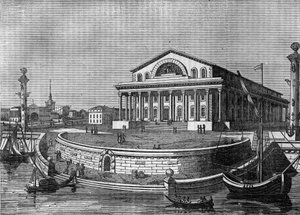 La Borsa di San Pietroburgo in Russia nel 1836. da Unknown artist