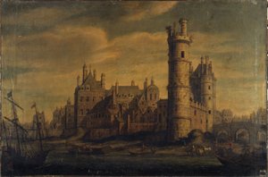La Torre e la Porta di Nesle, Hôtel de Nevers, circa 1650