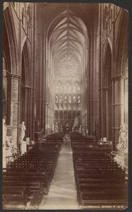 Il transetto, da nord, abbazia di Westminster