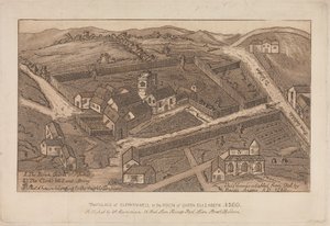 Il Villaggio di Clerkenwell durante il Regno della Regina Elisabetta, 1560 da Unknown artist