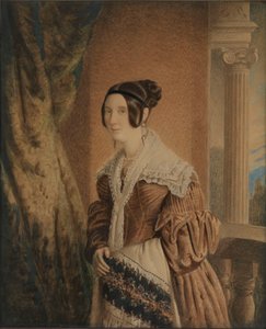 La moglie del capitano William Hewett, c.1840 da Unknown artist