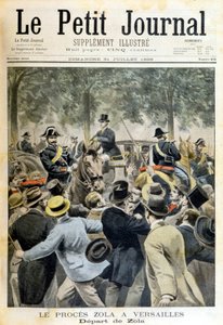 Il processo Zola a Versailles - in "Le Petite Journal" del 31/07/1898