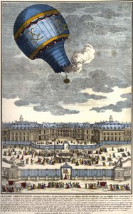 Il globo aerostatico costruito a Versailles nel 1783 da Unknown artist