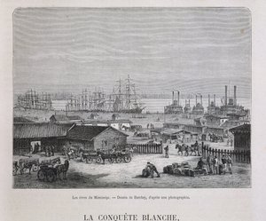 Le rive del Mississippi - in "Le tour du monde", 2° sem. 1876 da Unknown artist