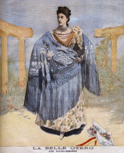 La bella Otero alle Folies-Bergère nel 1894 da Unknown artist