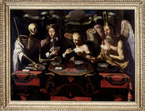 Il brelan della vita umana, XVIII secolo da Unknown artist