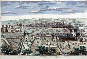 La città e il porto di Marsiglia nel XVIII secolo - B.N.