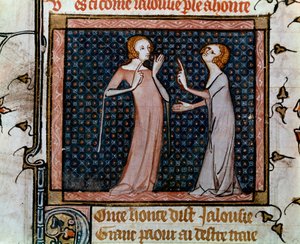 Il colloquio di Gelosia e Vergogna da Unknown artist