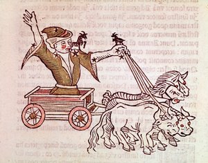 La costellazione della zecca (dettaglio) da "Poeticon astronomicon" attribuito allo storico romano Igino da Unknown artist