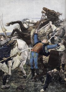 La morte di Joseph Bara (1779-1793), tamburino nelle truppe repubblicane e probabilmente ucciso da ladri. Incisione del 1894
