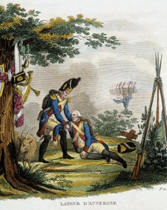 La morte di Théophile Malo Corret de La Tour (o Latour) d