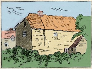 La casa di Francis Drake (1540-1596), esploratore e corsaro britannico a Crowndale vicino a Tavistock. Fu distrutta nel XIX secolo