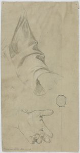 Il braccio sinistro di un monaco e la sua mano sinistra da Unknown artist