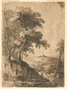 Albero nel paesaggio da Unknown artist