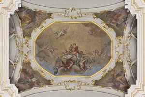 Trinità e San Stefano in Gloria con i quattro Evangelisti