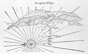 Tripoli in una rappresentazione del 1743 da Unknown artist
