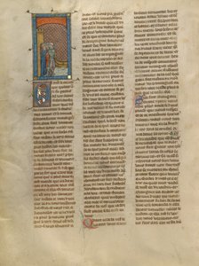 Tristan, Kahedin e Brangain arrivano al Castello di Tintaguel da Unknown artist