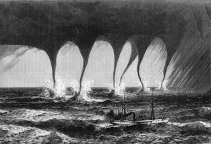 Tromba marina osservata da Mr. Coffinieres de Nordeck. Incisione in "Le Journal de la jeunesse".
