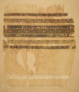 Fine di turbante o scialle con tiraz e oro da Unknown artist