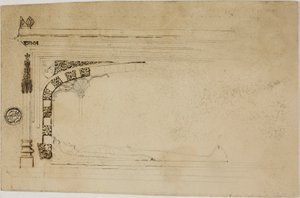 Disegno incompiuto di una tomba