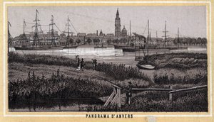 Veduta di Anversa, Belgio (regione fiamminga) da Unknown artist
